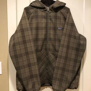 Patagonia plaid hooded jacket